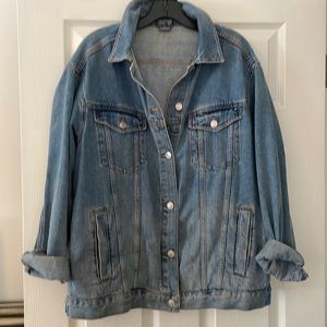 Top Shop Oversized Denim Jacket size 10
